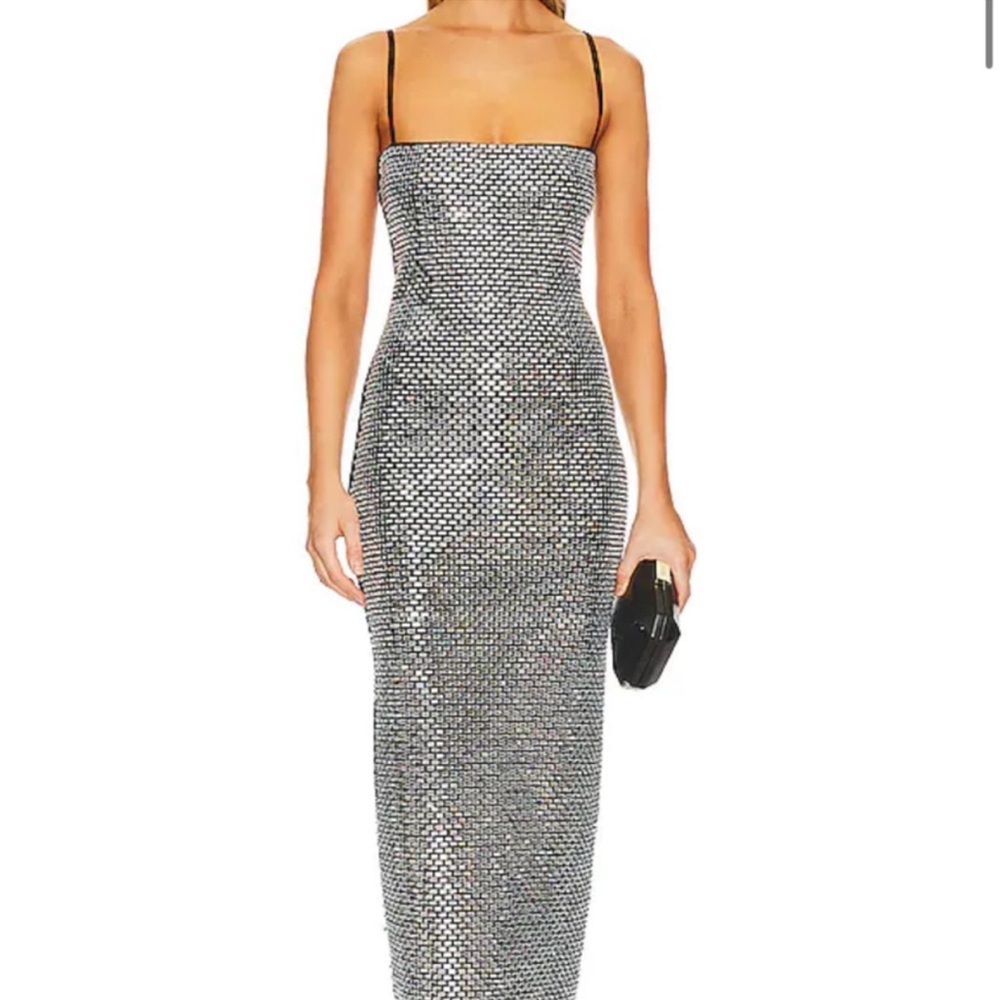Diamond midi dress.